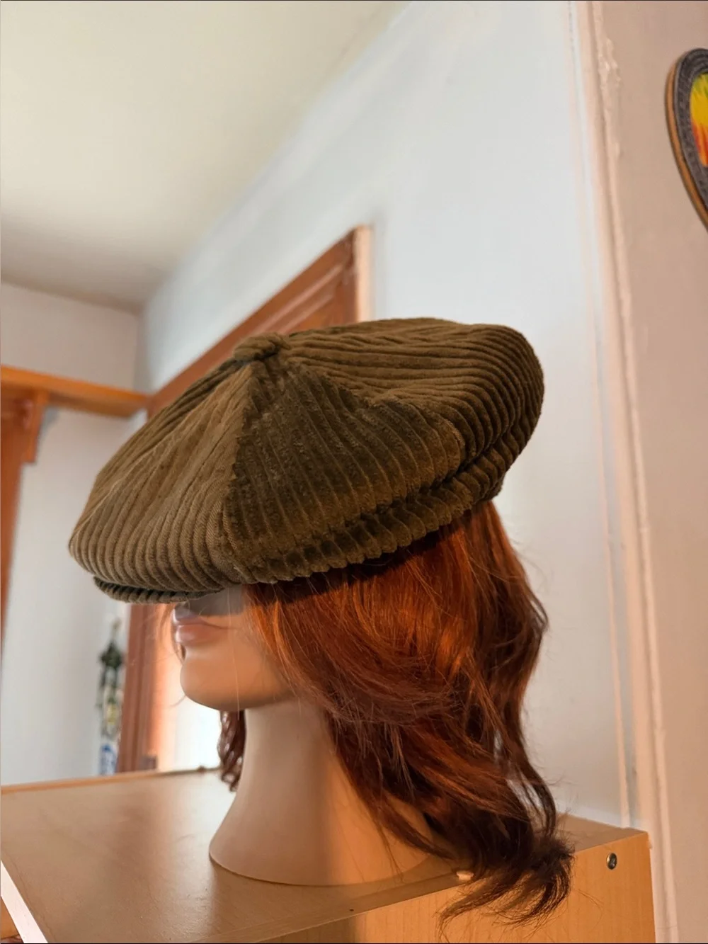 Corduroy Newsboy Hat in Olive Green - Men's Fashion Accessory by United Hatters